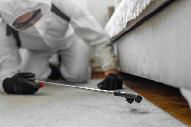 Professional Termite Control technician working in Carnegie, OK